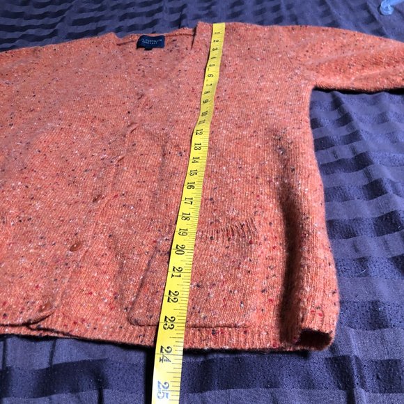 Paul Costelloe Dressage Merino/Angora Wool Speckled Cardigan-Sz L - Picture 8 of 8